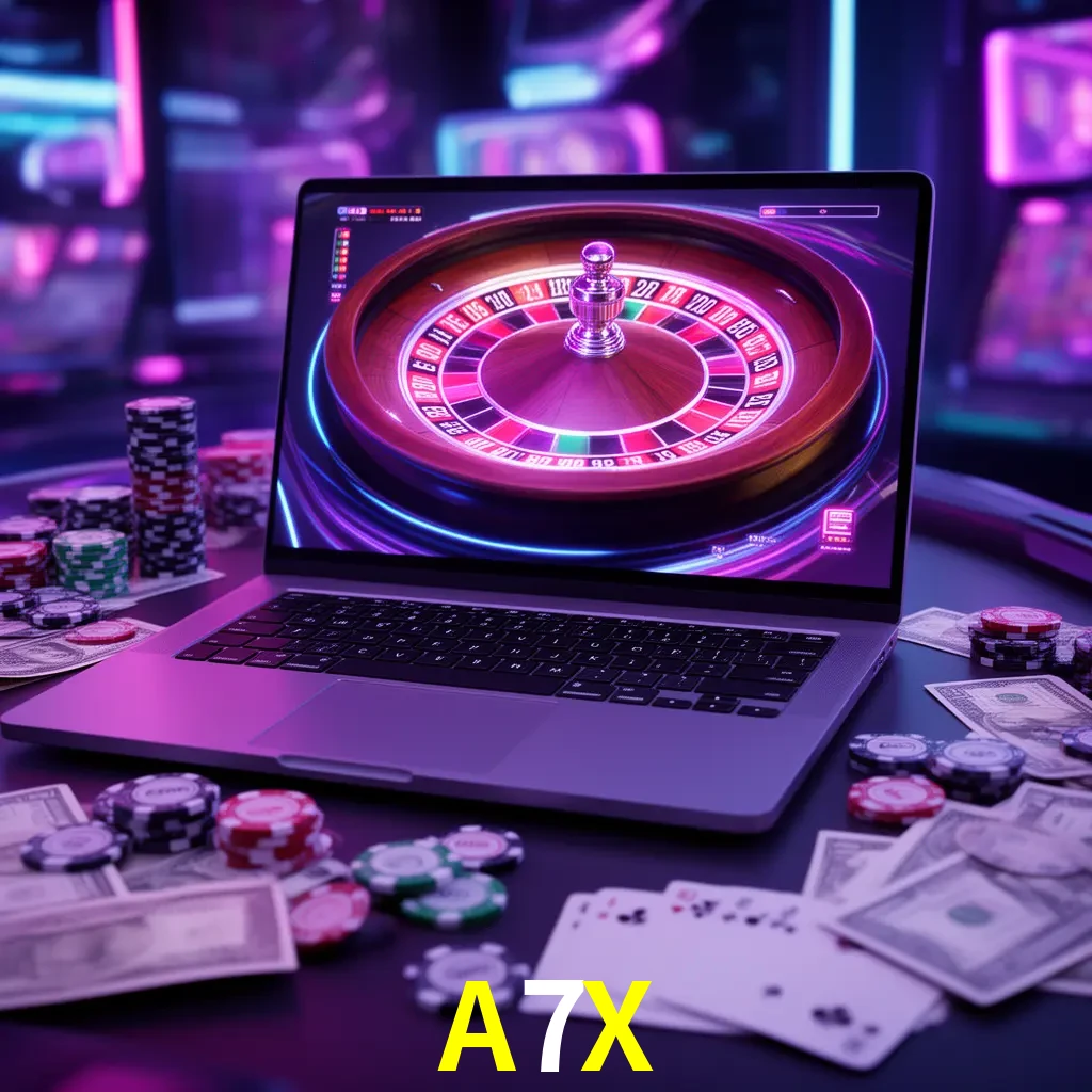 Centro móvil A7X con casino, cajero, bonos, app y acceso de cuenta para México